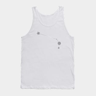 Aries Zodiac Constellation in Silver Tank Top